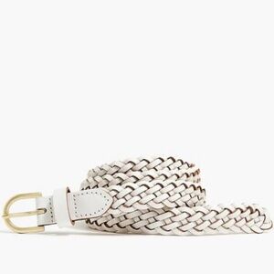 NWOT J.Crew Skinny Braided Leather Belt